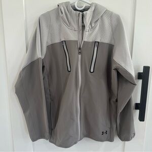 Under Armour Storm Swacket Hybrid Jacket Men's Large Gray w/Iridescent Zippers
